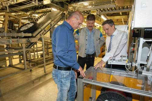Die Auswuchtanlage im VW-Werk stammt von den Unternehmen 3M und Dominion