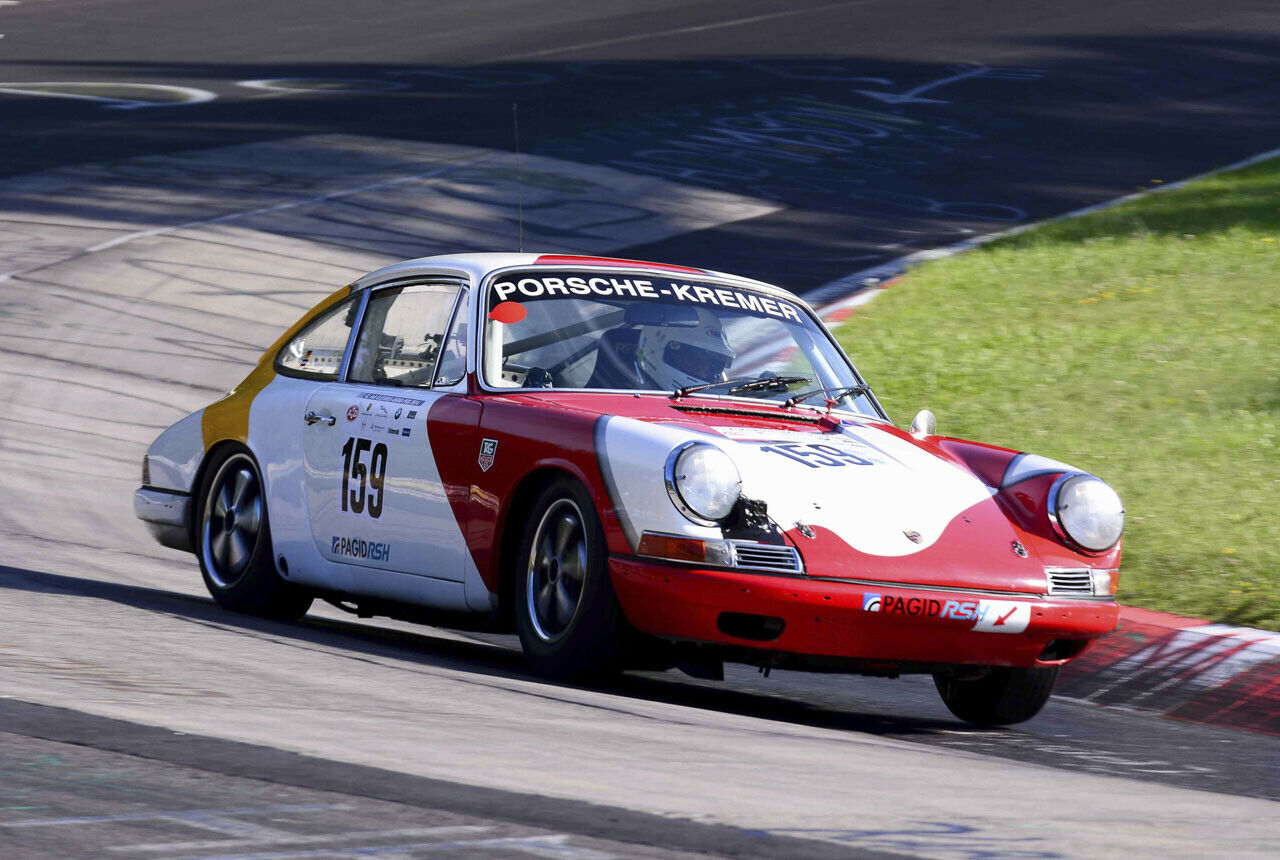 42. AvD Oldtimer Grand Prix 08.08.2014: Röhrl und Dr. Armin Zumtobel auf Porsche 911, Baujahr 1965