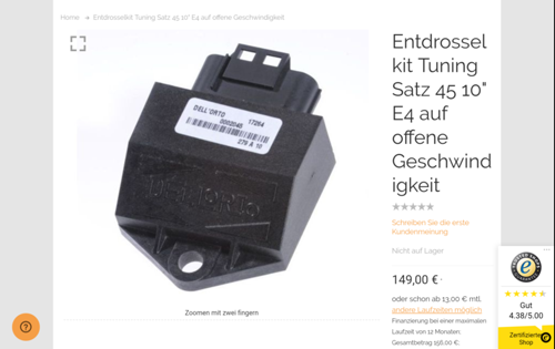 Entdrosselkit