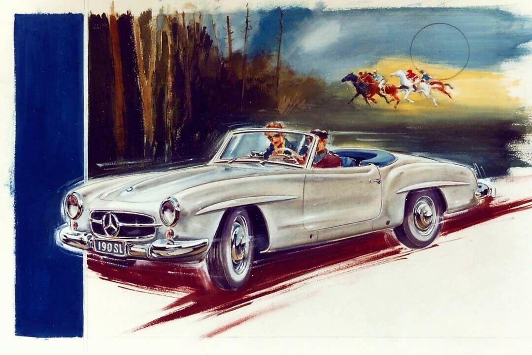 Mercedes-Werbung für den 190 SL