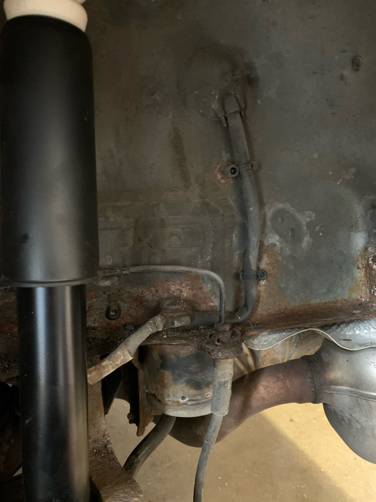 Rost am Unterboden