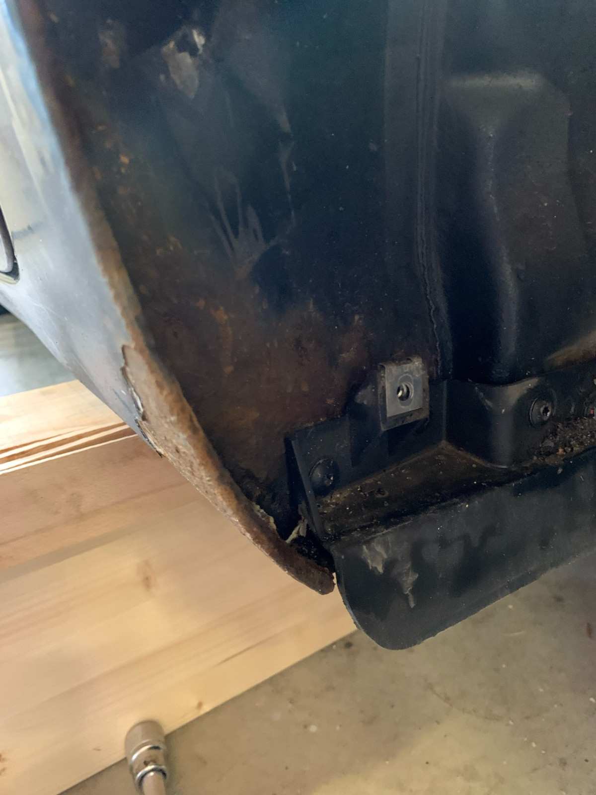 Rost am Unterboden