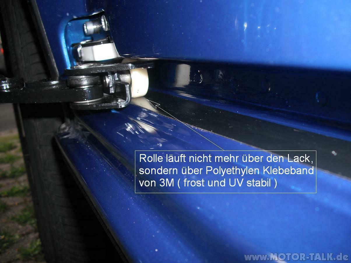 Rost an Schiebetüre (Schiene)