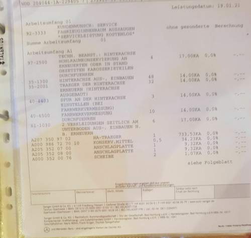 Achse samt vermessen+ bremsleitung.