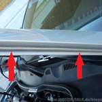 Versiegelung Motorhaube seitlich