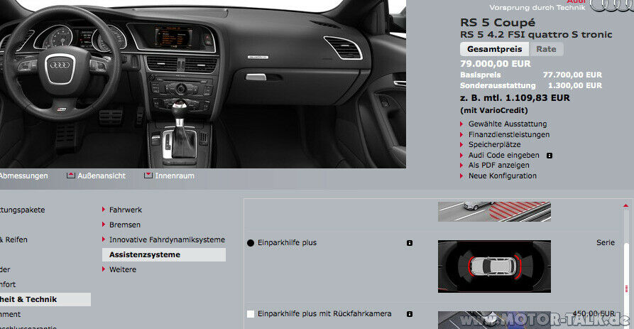 RS Grill am normalen A5