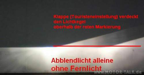 Touristeneinstellung-scheinwerfer
