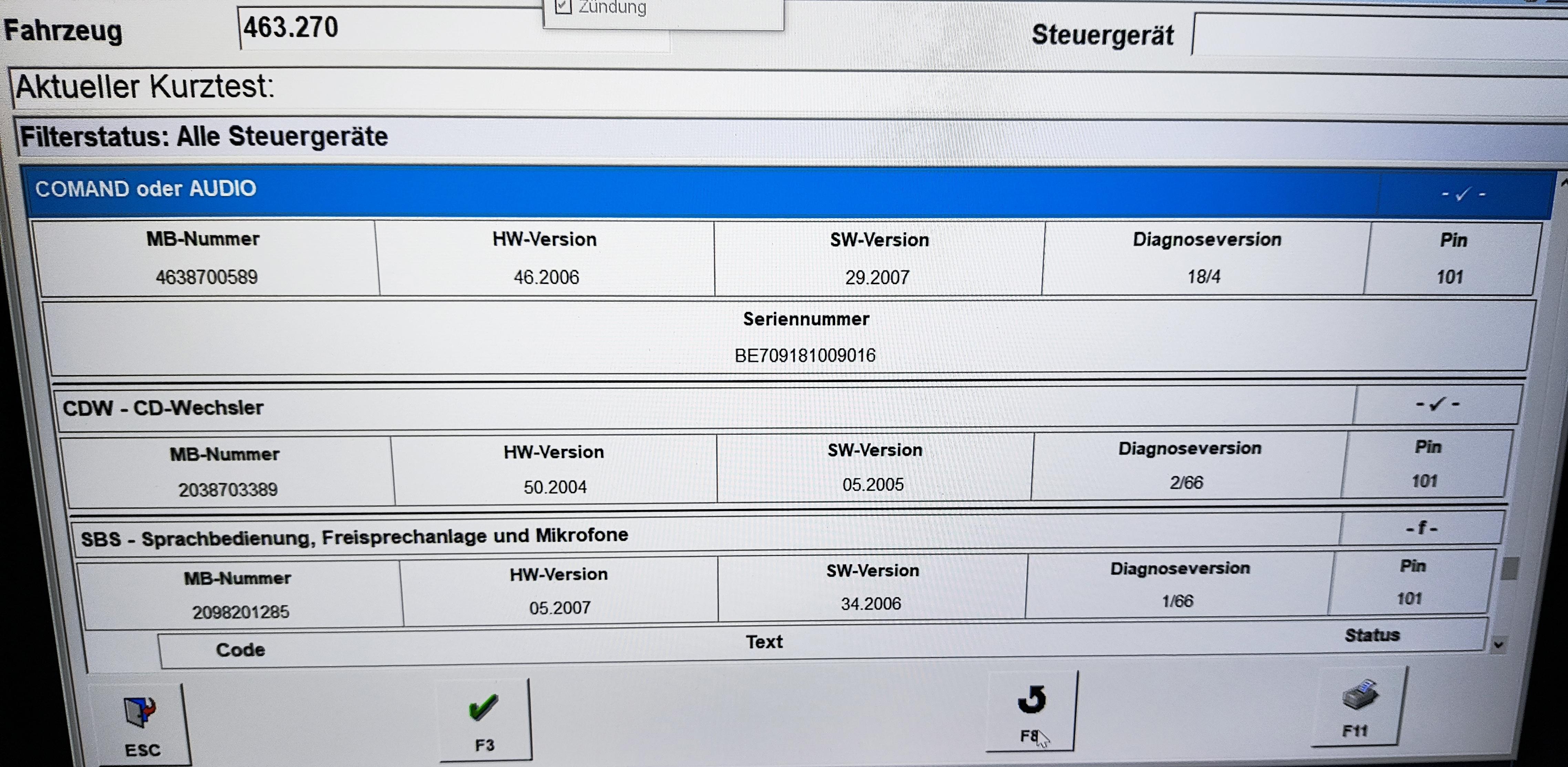 Rückfahrkamera geht nicht G55 2008