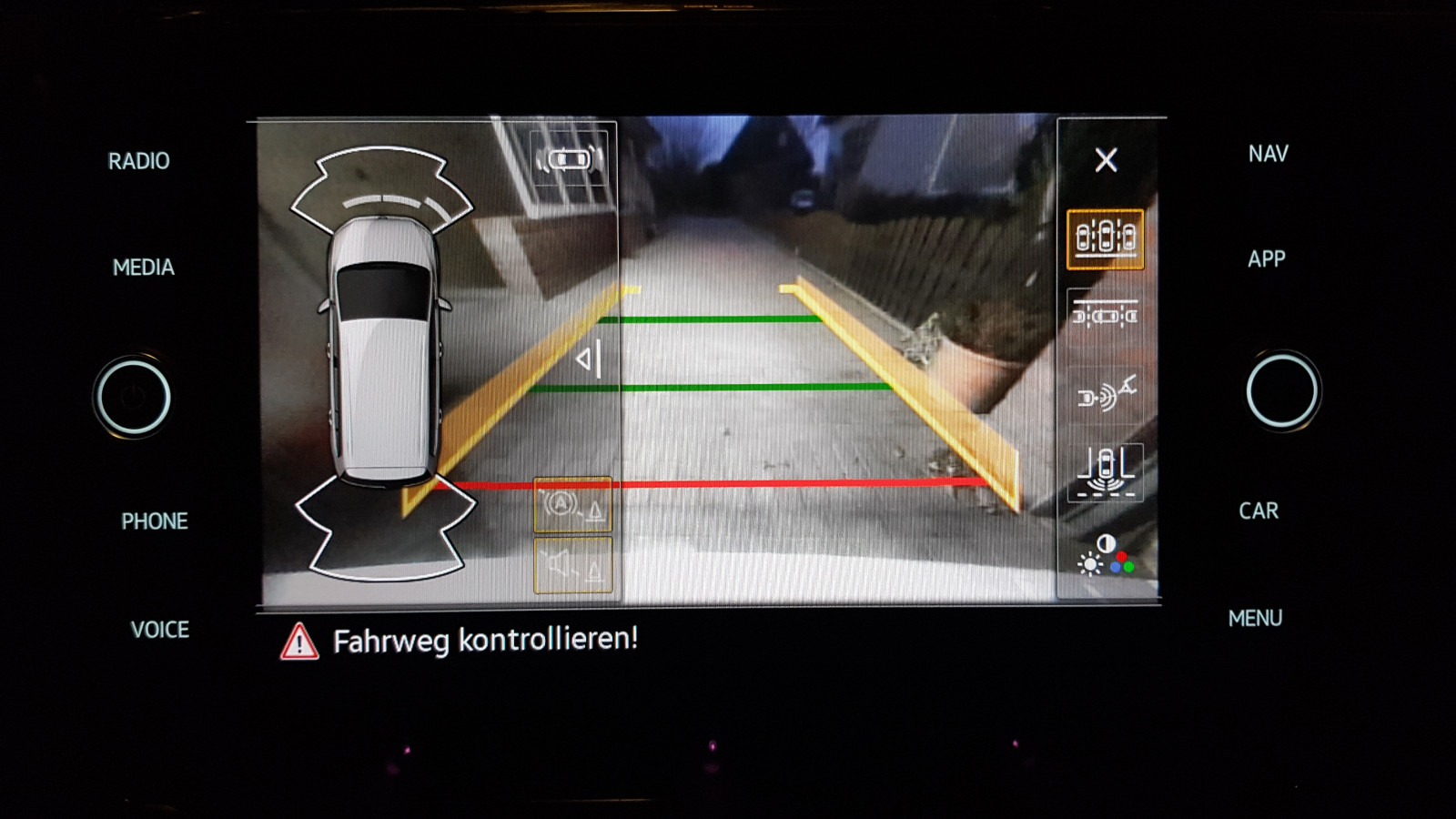 Rückfahrkamera Sichtfeld
