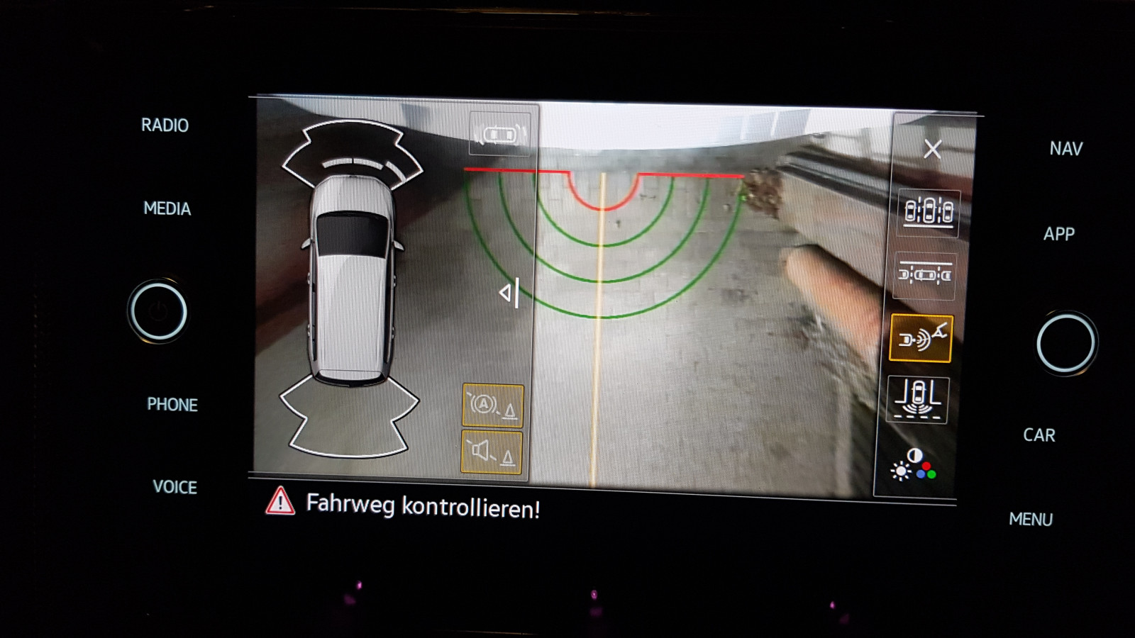 Rückfahrkamera Sichtfeld