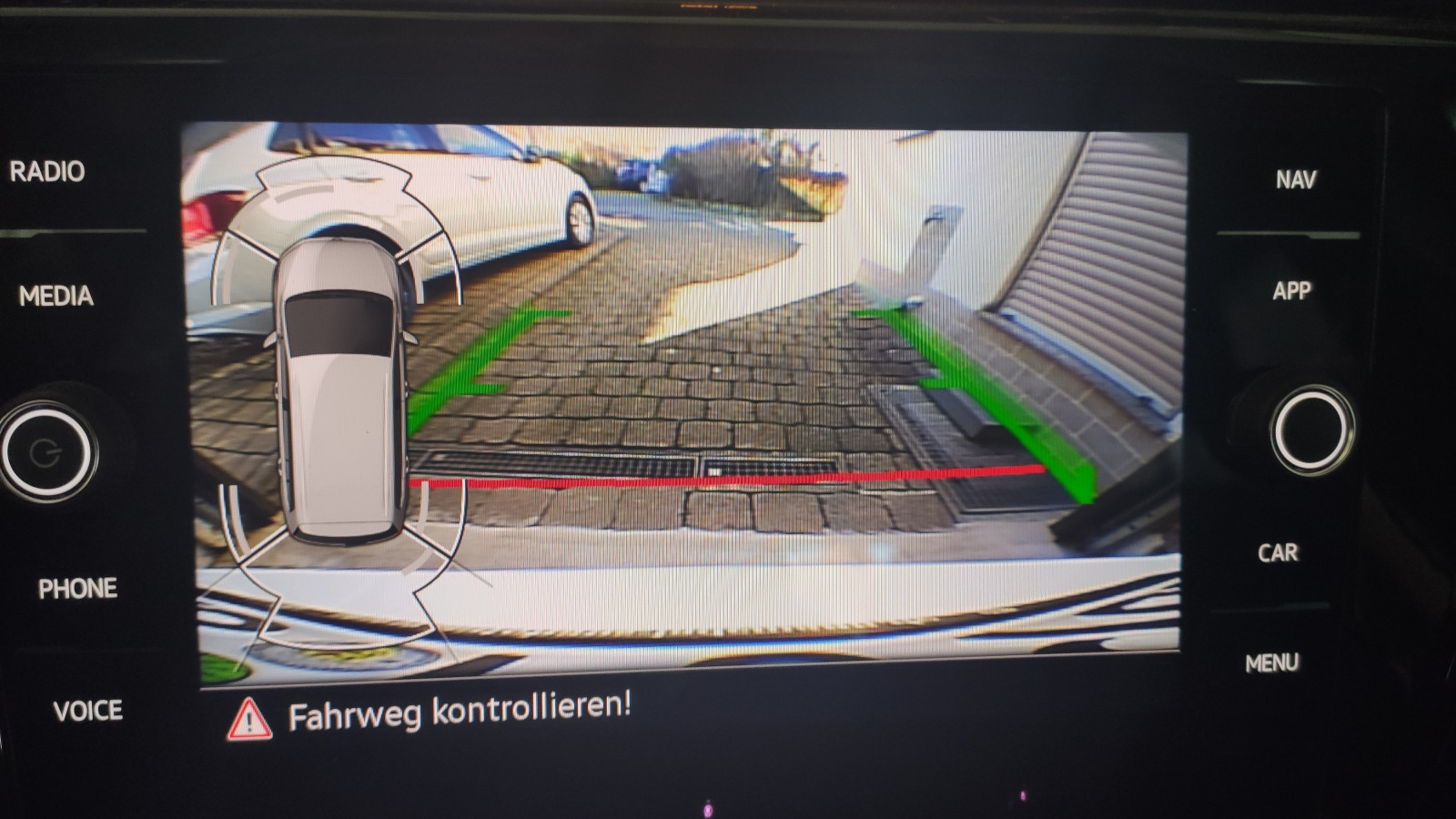 Rückfahrkamera Sichtfeld