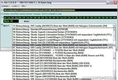 Beleuchtungkomplett