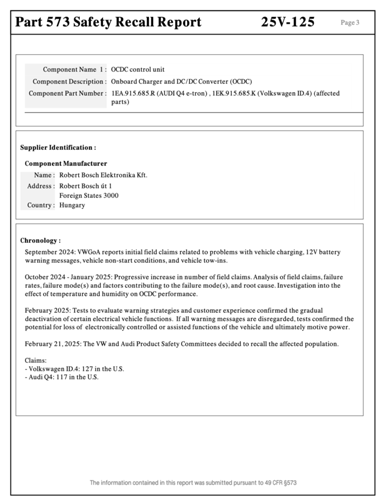 Recall 95FR (Audi) Seite 3