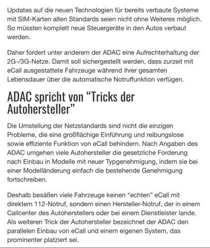 ‚Tricks der Autohersteller‘ beim e-Call