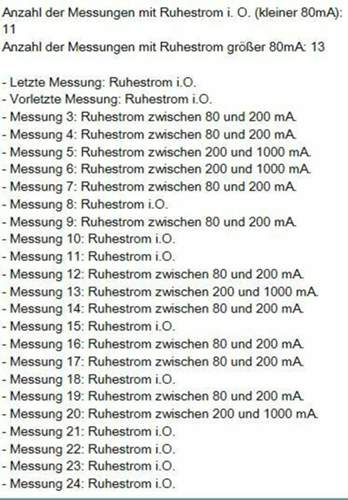 Ruhestrommessung