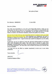 Airfrance-letter