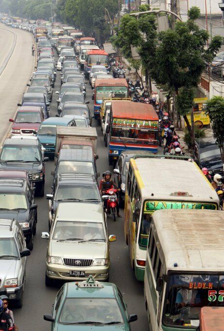 Rush Hour und Stau gibt es woanders auch....