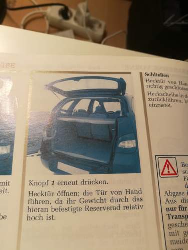 Dämpfer Hecktür