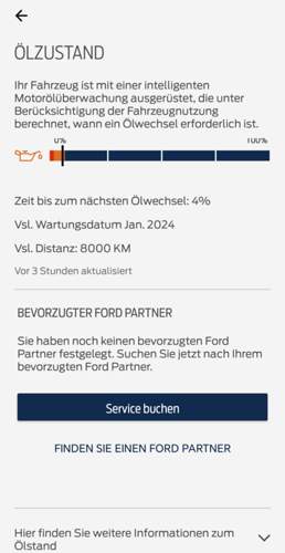 Ford pass, Ölwechsel bald erforderlich