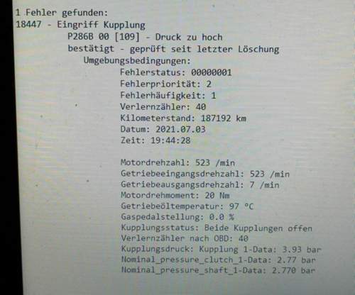 Getriebefehler
