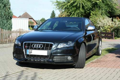 S4-Grill schwarz + Chromrahmen