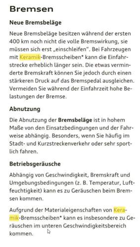 Keramikbremsanlage
