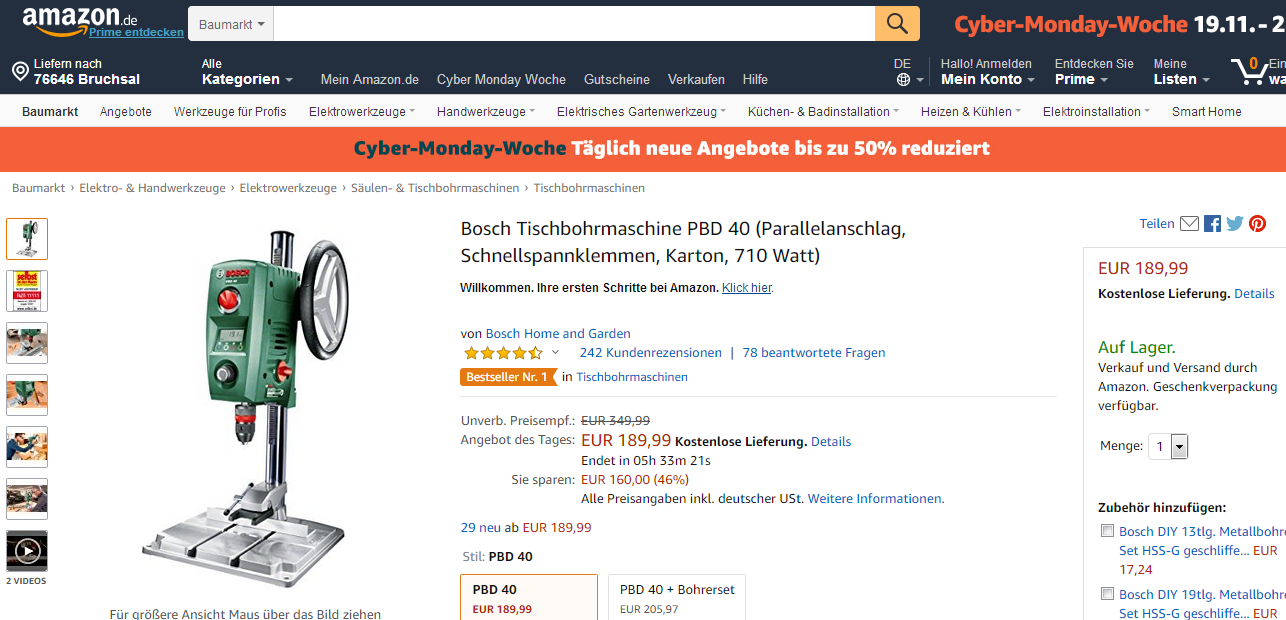 Säulenbohrmaschine Standbohrmaschine