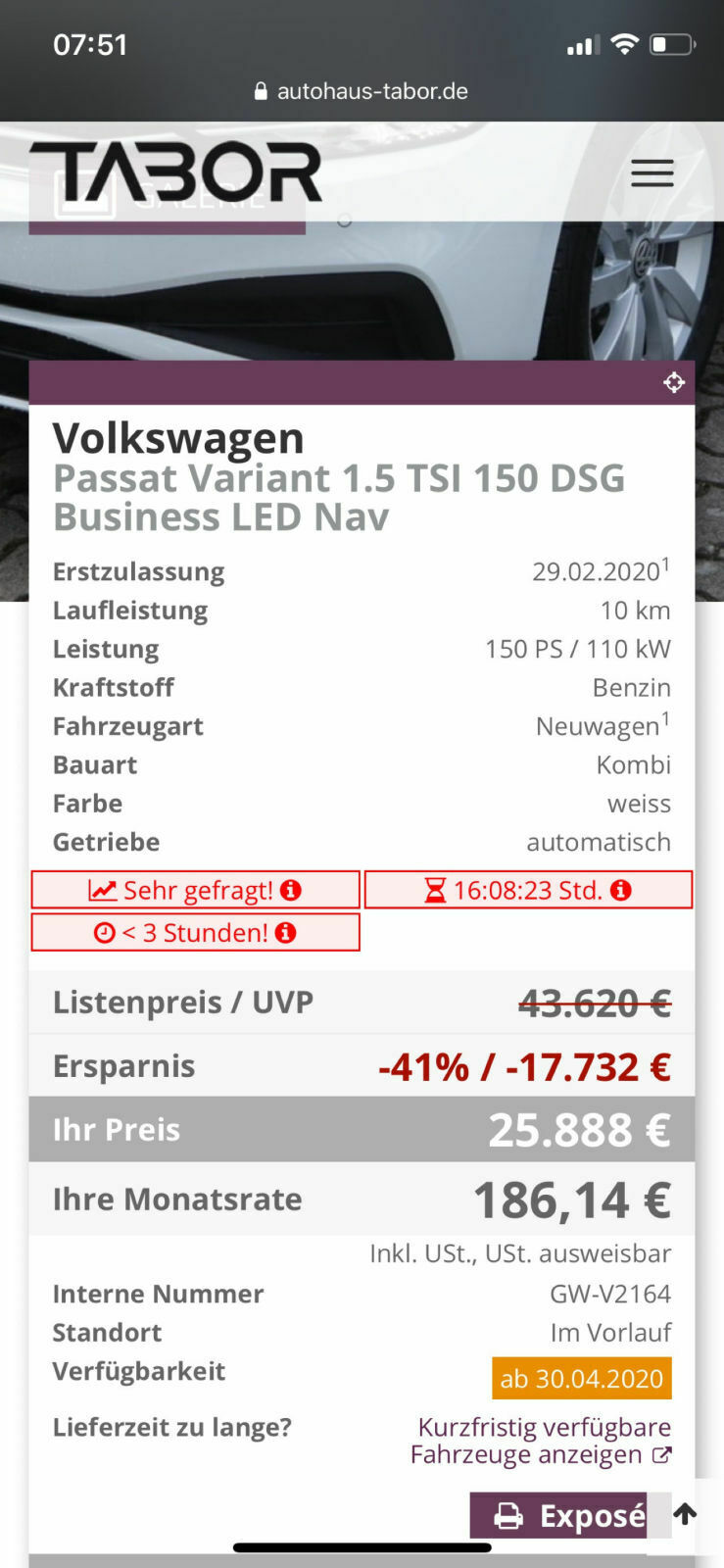 Sammelthread: Alle Kaufberatungen Passat B8 (Neuwagen)