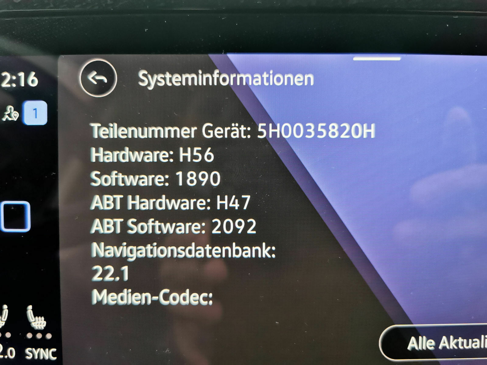 Sammelthread Vorfacelift: Mängel an/in der Software
