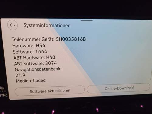 Alter Softwarestand