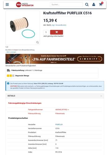 Purflux C516 Dieselfilter Motointegrator.jpg