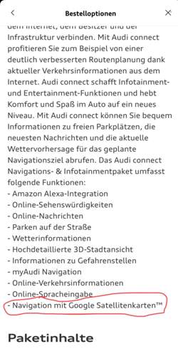 Functions on Demand in myAudi App