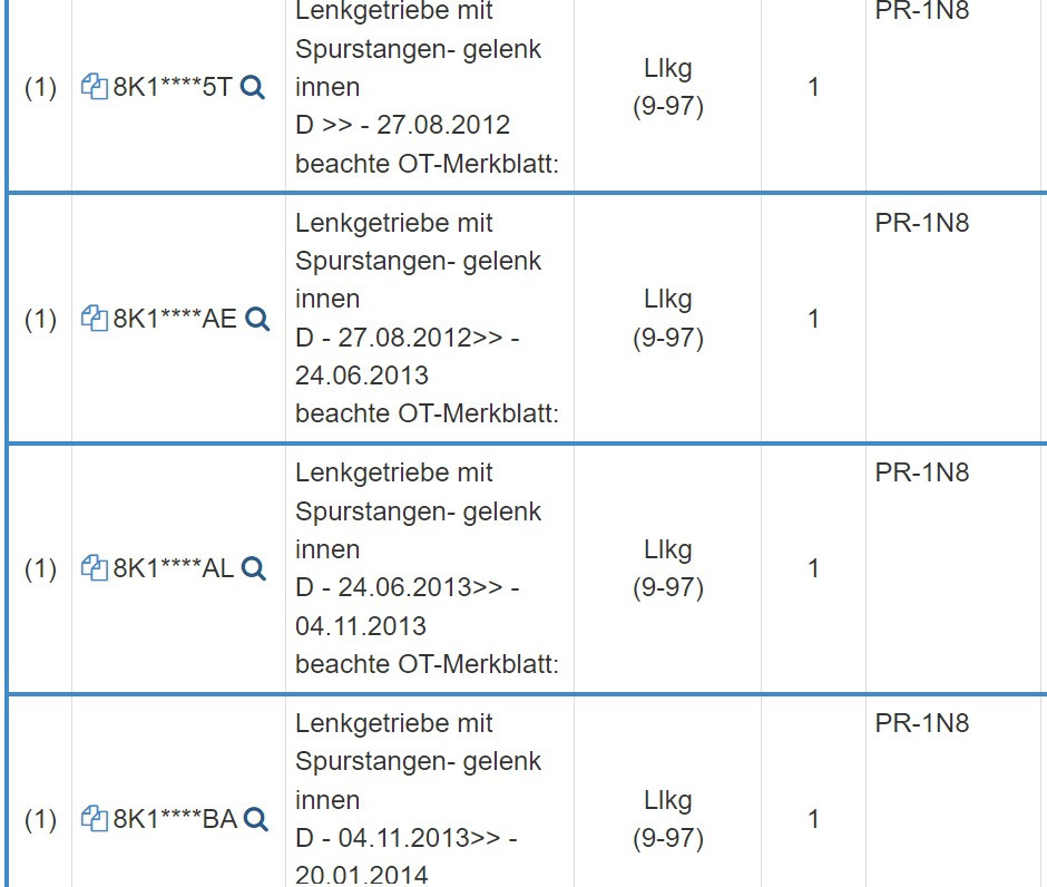 Schaden an der Lenkung nach Ausweichmanöver