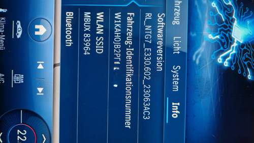 Mercedes S206 Softwareinfo