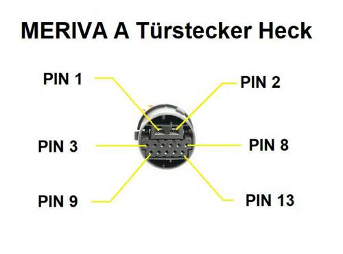 Tuerpfostenstecker 13-polig HECK