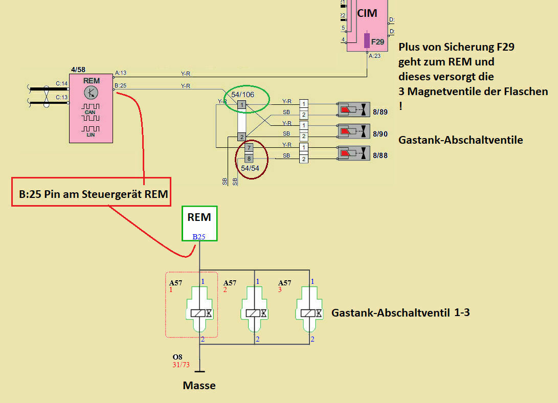Schaltplan V70 Bi-Fuel ab 2006.