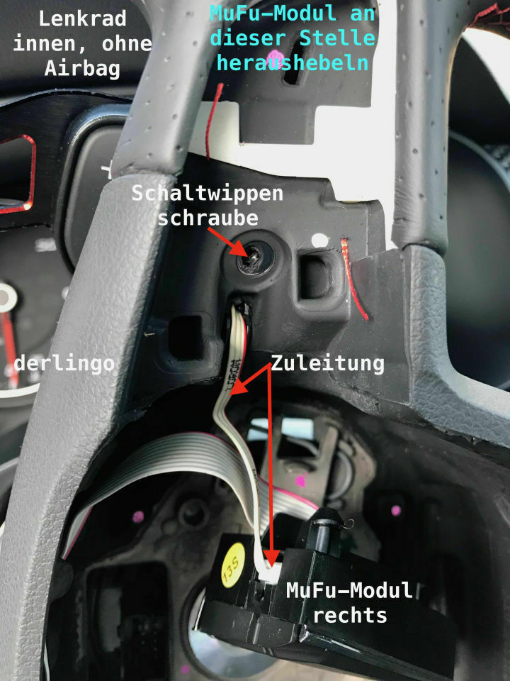 Schaltwippenverlängerung Seat Leon Cupra 5f