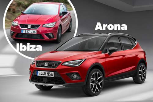Wie aus dem Blech geschnitten: Ibiza und Arona ähneln sich stark, optisch und technisch