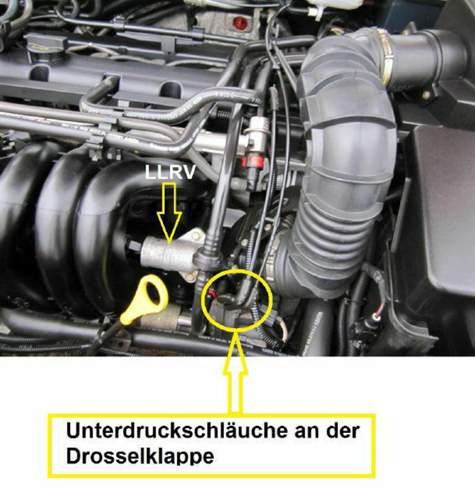 Unterdruckschläuche Drosselklappe 2