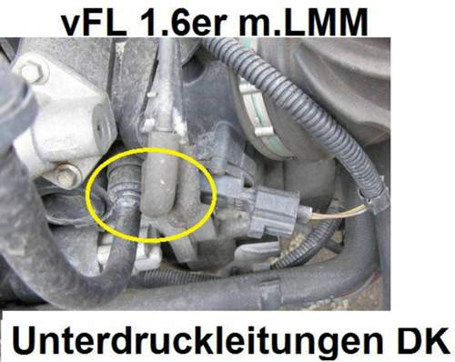 Unterdruckschläuche Drosselklappe 1