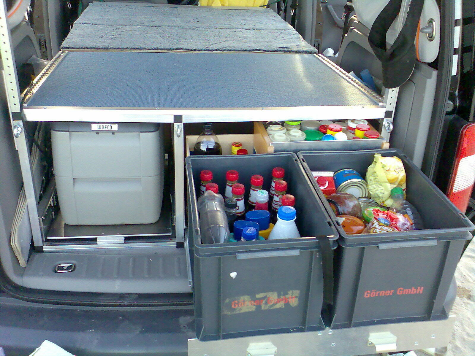 Schlafmöglichkeit im Caddy life