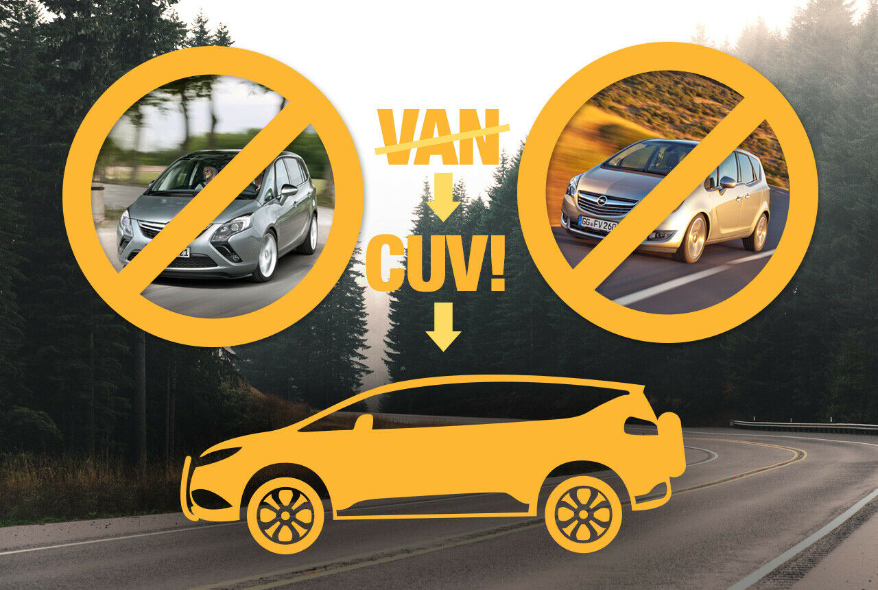 Schnöde Vans sind out: Mit SUV-Anteilen im Design sollen die praktischen Familienautos Zafira und Meriva künftig vom SUV-Boom profitieren, ohne an Raumqualität zu verlieren