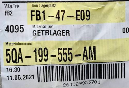 Neuer Lagerbock Bezeichnung