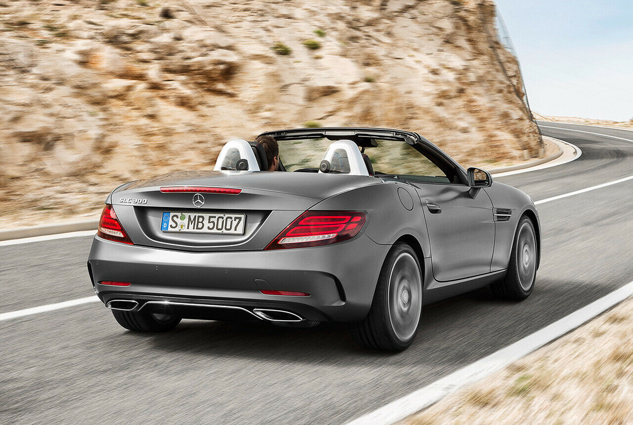 Topmodell beim SLC wird der neue SLC 43 mit einem 367 PS starken 3,0-Liter-V6-Motor