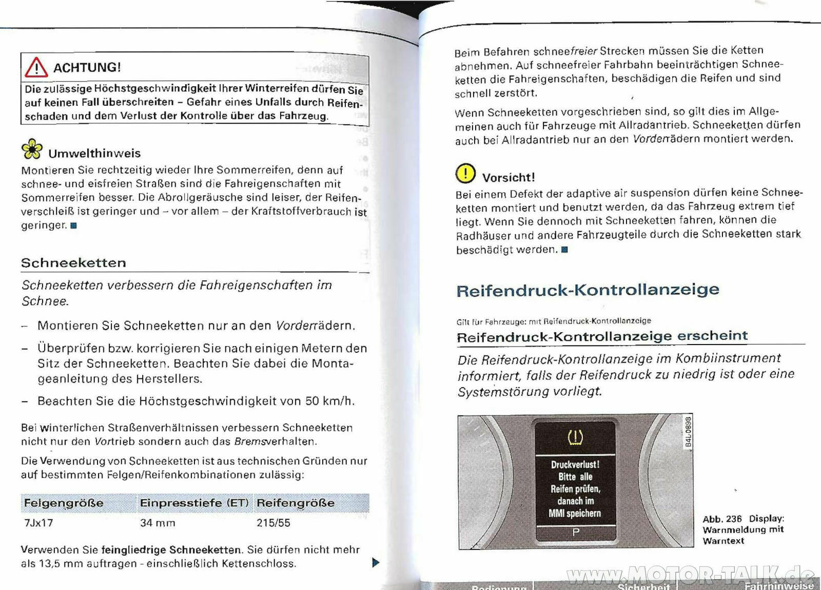 Schneeketten auf Hinterachse - Warum nicht? A6 Allroad