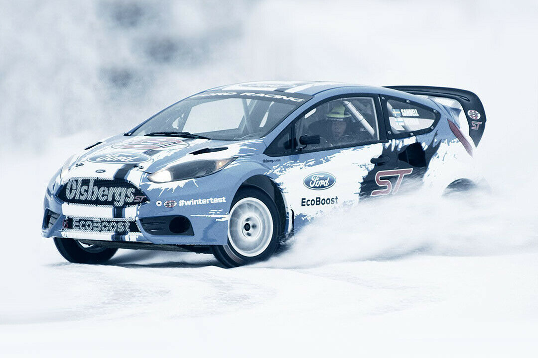 Der Rallye-Fiesta im Drift: In Schweden finden die letzten Abstimmungsarbeiten statt