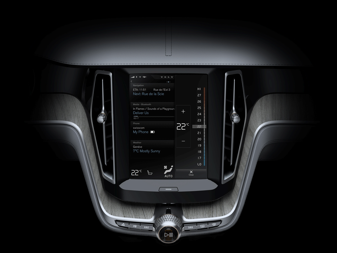 Im Inneren des Concept Estate prangt ein iPad-großes Display
