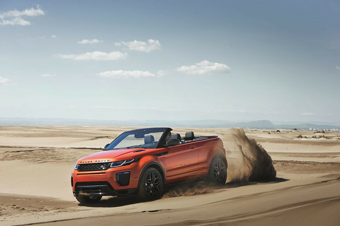 Der offene Range Rover Evoque - ein Modell, das polarisiert