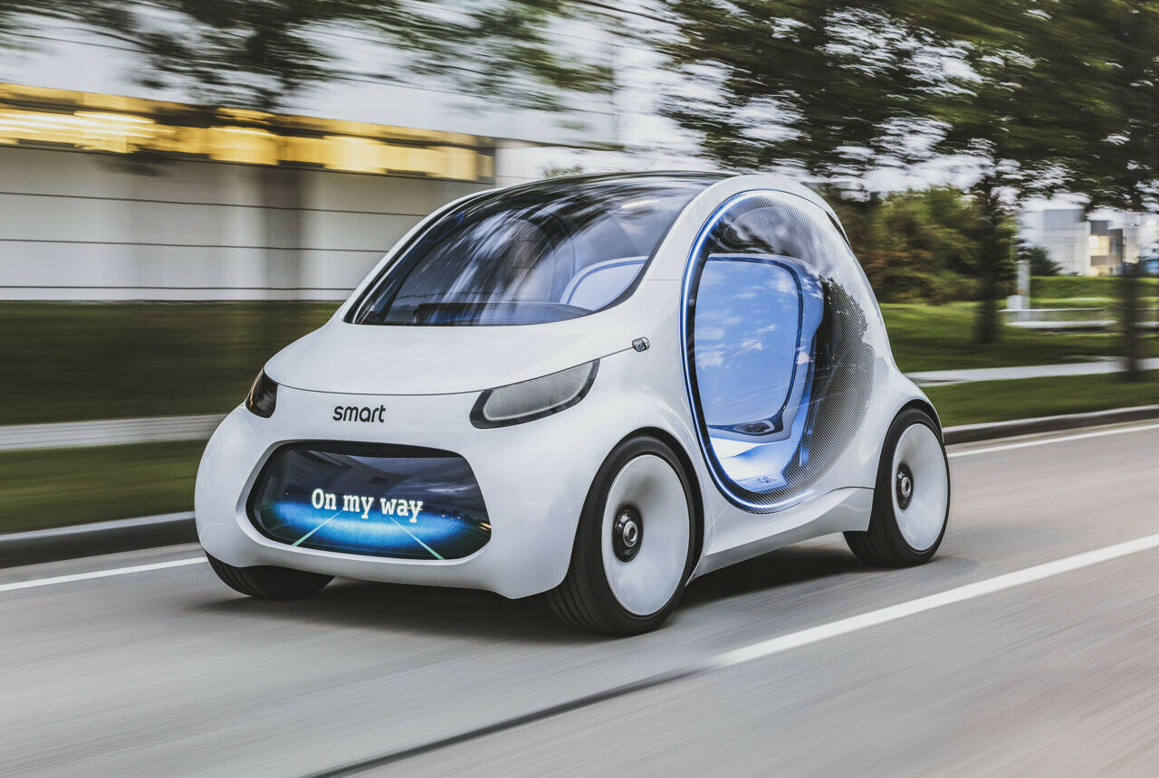 Smart Vision EQ Fortwo: Die IAA-Studie von Smart stürzt sich fahrerlos und elektrisch in den Stadtverkehr