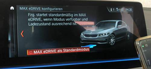 MAX eDRIVE beim Starten